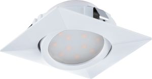 Uppospotti Eglo Pineda 1 84 x 84 mm Valkoinen Suunnattava