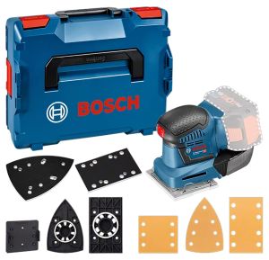 Akkutasohiomakone Bosch GSS 18V-10 Professional L-BOXX + tarvikesarja