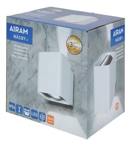 Seinävalaisin Airam Näsby Double Valkoinen IP54 14W/830