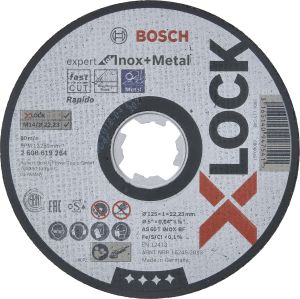 Katkaisulaikka Bosch X-LOCK Expert for Inox 125 mm