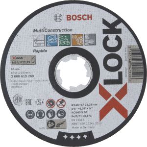 Katkaisulaikka Bosch X-LOCK Multi Material 125 mm