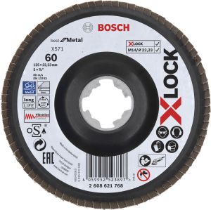 Tasoliuskalaikka Bosch X-LOCK Best for Metal 125 mm K60