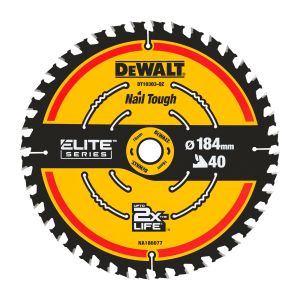 Pyörösahanterä DeWalt Elite DT10303-QZ 184 x 16 mm 40T