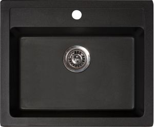 Keittiöallas Aqualine Grafiitinmusta 60 x 50 cm