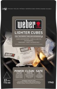 Sytytyskuutiot Weber 22 kpl pakkaus