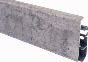 Jalkalista Maler PVC Harmaa Tammi 22 x 75 x 2500 mm