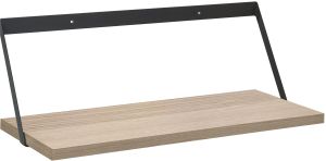 Seinähylly Dolle Edge Tammi/Musta 600 x 200 x 215 mm