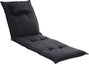 Aurinkotuolin pehmuste Sunfun Claphan 190 x 60 x 8 cm tummanharmaa