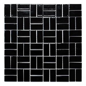 Mosaiikkilaatta Fliesen Windmill Uni musta 29,8 x 29,8 cm