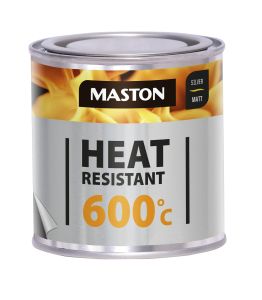 Kuumakestomaali Maston Heat Resistant 600 °C Hopea