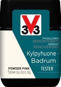 Kaakelimaali Seinille V33 Powder Pink 75 ml Testeri