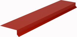 Räystäslista huopakatolle JanLa Tummanpunainen 2000 mm