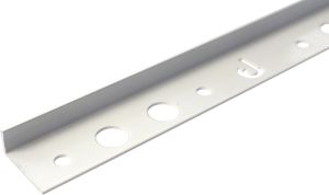 Laattapäätelista Dione Valkoinen 10 mm 2,5 M
