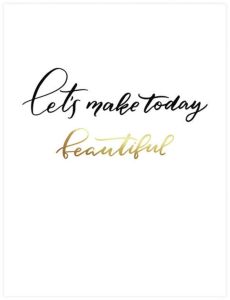 Juliste Beautiful Gold 30 x 40 cm