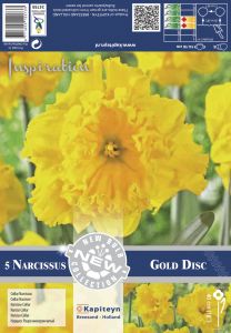 Kevätkukkasipuli Narsissi Collar Gold Disc 5 kpl