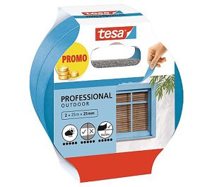 Maalarinteippi Tesa Prof. Outdoor 2 x 25m x 25 mm
