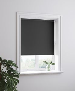 Pimentävä Rullaverho Hasta 140 x 185 cm Musta