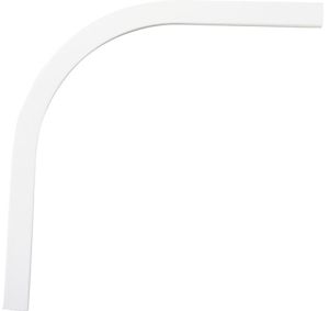 U-kiskon 90⁰ kiskokulma Hasta Valkoinen