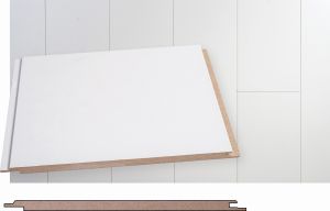 Sisustuspaneeli Maler MDF Smart Puolikiiltävä Valkoinen 8 x 195 x 2070 mm