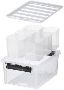 Säilytyslaatikko SmartStore 14 L Kirkas + 6 sisäosaa