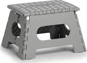 Taittojakkara Zeller 35 x 28 x 22 cm harmaa