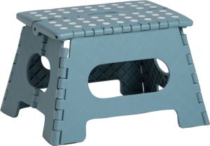 Taittojakkara Zeller 35 x 28 x 22 cm vaaleansininen