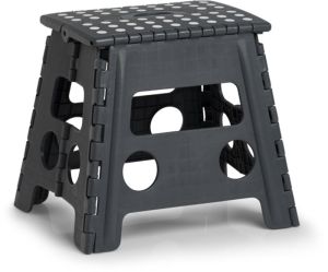 Taittojakkara Zeller 37 x 30 x 32 cm antrasiitti