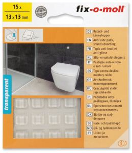 Liukuestetassu Fix-o-moll 13 x 13 mm 15 kpl