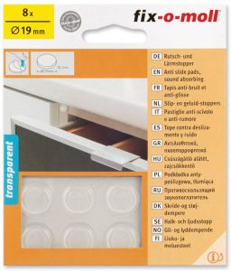 Liukuestetassu Fix-o-moll 19 mm 8 kpl