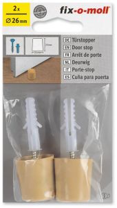 Ovenpysäytin ruuvilla ja tulpalla Fix-o-moll beige Ø 26 mm 2 kpl