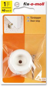 Ovenpysäytin ruuvilla Fix-o-moll valkoinen Ø 40 mm