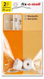 Ovenpysäytin ruuvilla Fix-o-moll valkoinen Ø 21 mm