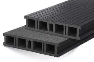 Terassilauta Lämpöpuukomposiitti Luna TWCP Musta 42 x 200 mm
