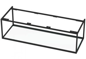 Pesualtaan lasihylly Camargue IQ 120 cm mattamusta