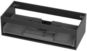 Allaskaappi Camargue Skärgård IQ+ Mattamusta 100 x 45 x 27,5 cm