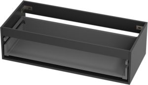 Sivukaappi Camargue Skärgård IQ + 100 cm mattamusta