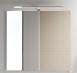 Peilikaappi Camargue Svanholm 80 x 65 cm mattavalkoinen