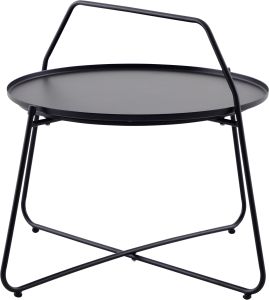 Sivupöytä Sunfun kahvalla musta 80 cm
