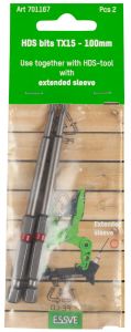 Ruuvauskärki Essve HDS TX15 2 kpl