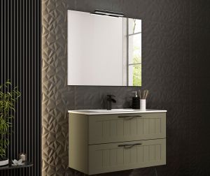 Allaskaappi Ordonez Cottage 80 cm oliivi + pesuallas