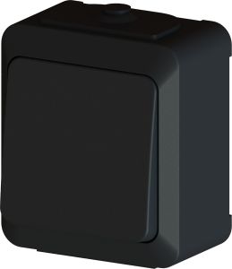 Kytkin 1/6 Harju IP44 Hiili Musta RL