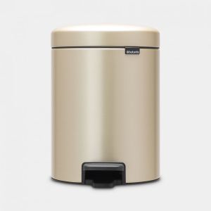 Roska-astia polkimella Brabantia Newicon Metallic Gold 5 l