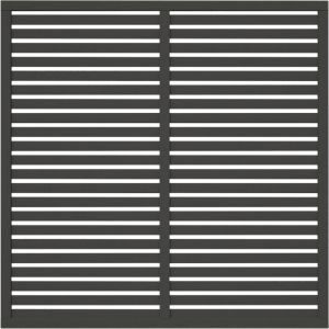 Aitaelementti Palmako Nina 1 harmaa 180 x 180 cm