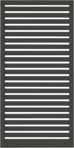 Aitaelementti Palmako Nina 2 harmaa 90 x 180 cm
