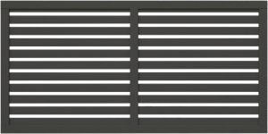 Aitaelementti Palmako Nina 4 harmaa 180 x 90 cm