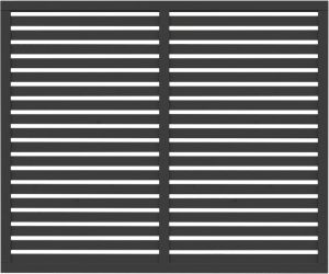 Aitaelementti Palmako Nina 6 harmaa 180 x 150 cm