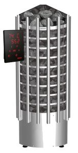 Sähkökiuas Harvia Glow Corner TRC70XE 6,8 kW Steel
