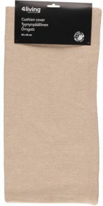 Tyynynpäällinen 4living Dobby Beige 45 x 45 cm