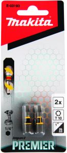 Ruuvauskärki Makita T10 25 mm 2 kpl