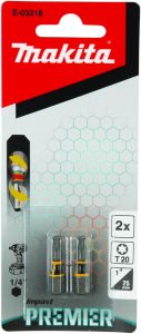 Ruuvauskärki Makita T20 25 mm 2 kpl